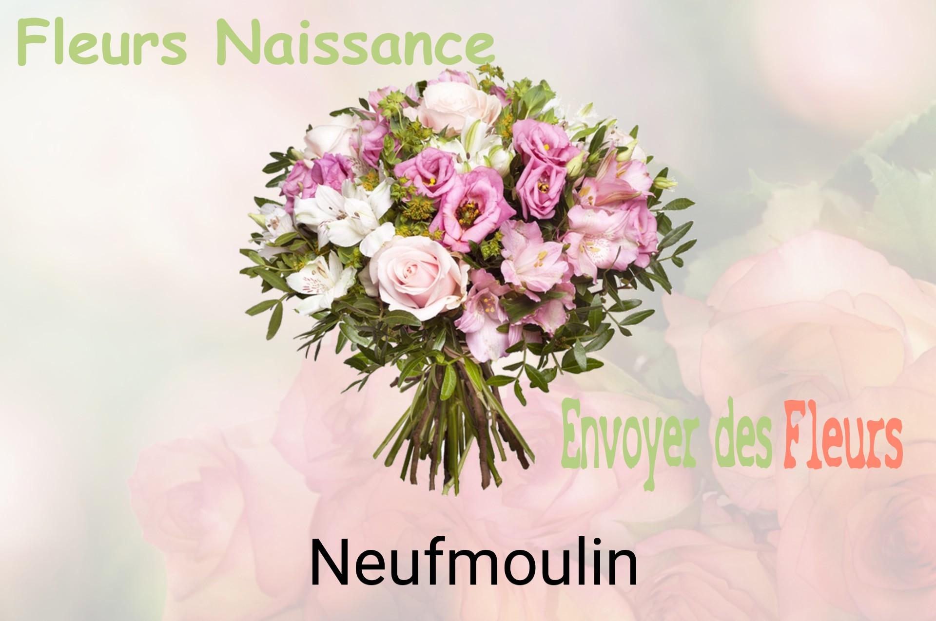 Bouquet de fleurs de naissance livré à Neufmoulin